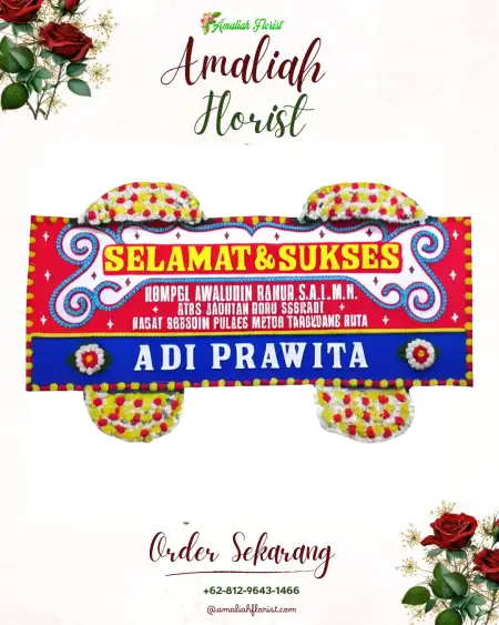 Papan Bunga Ucapan Selamat Mrisi